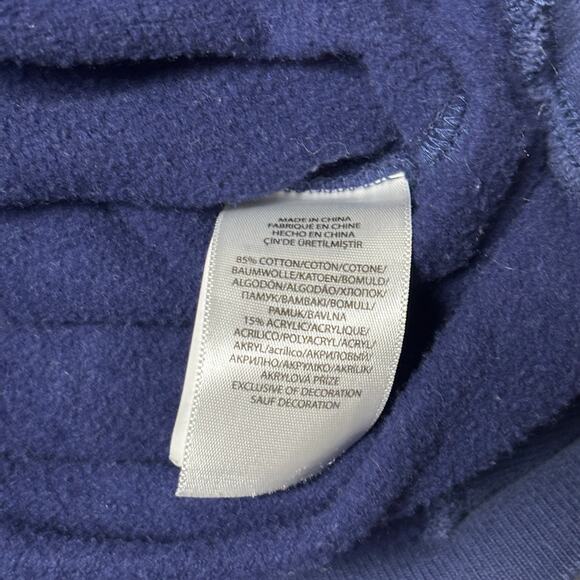 Polo Ralph Lauren Blue Preppy Teddy Bear Hoodie Pullover Sweatshirt size Large - Picture 4 of 8